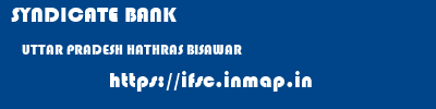 SYNDICATE BANK  UTTAR PRADESH HATHRAS BISAWAR   ifsc code